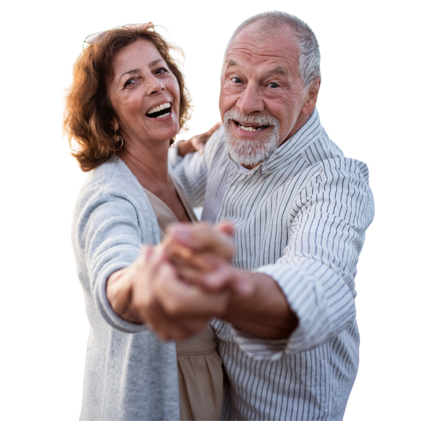 Happy Senior Couple Dancing in Landisburg, PA